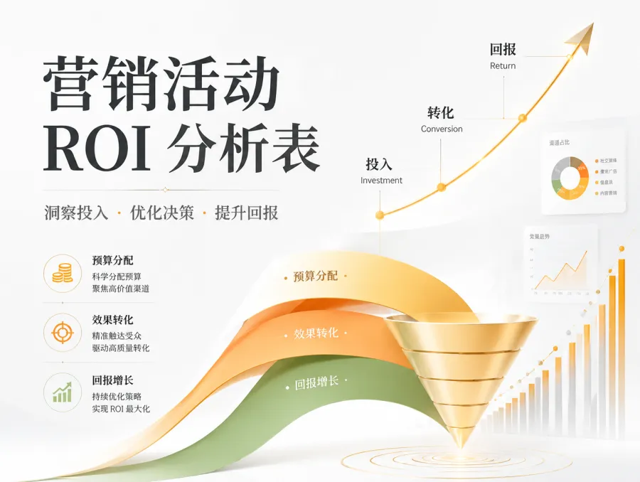 营销活动 ROI 分析表 的作品封面